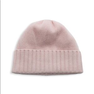 Portolano Baby Pink Cashmere Slouch Beanie, NWT!